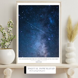 Throne of Glass Book Poster - Rattle The Stars - Aelin - Sarah J Maas