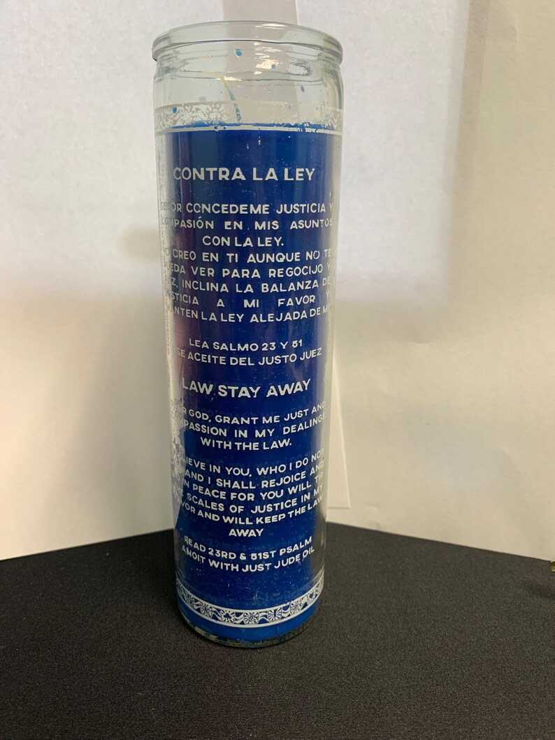 Law Stay Away / Contra La Ley Candle Etsy