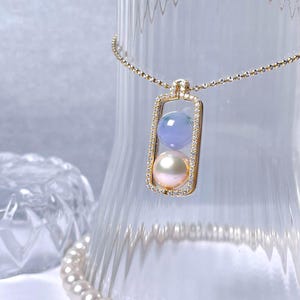 Birmański koralik lawendowy z metaliczną perłą Edisona wisiorek z jadeitu naturalny 18k lite złoto z moissanitem prawdziwy jadeit typu A dwukierunkowy projekt