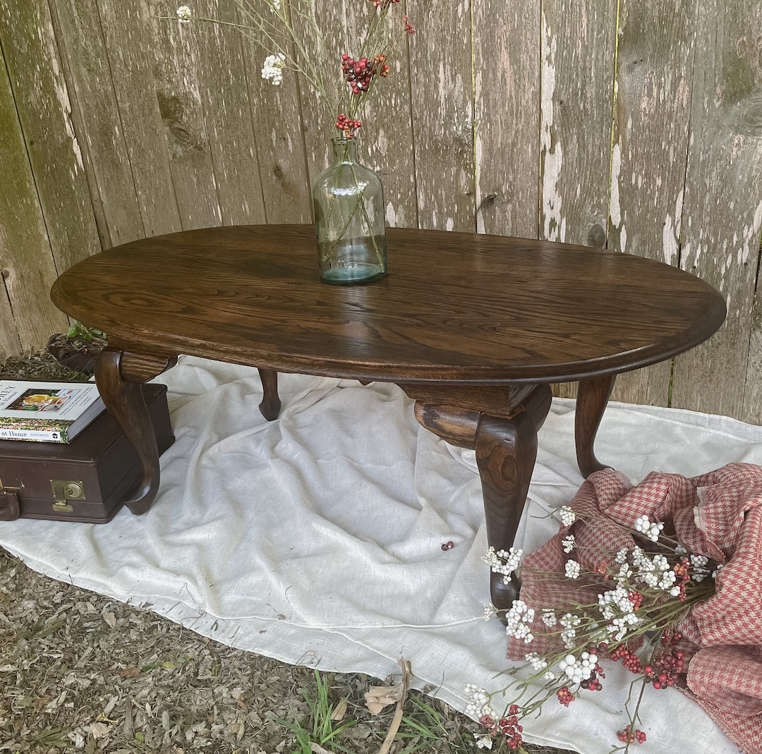 Vintage Broyhill Furniture Solid Oak Rustic French Country Etsy