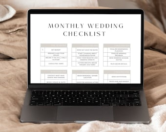 Printable Wedding Checklist | Editable Digital Planner (Instant Download)