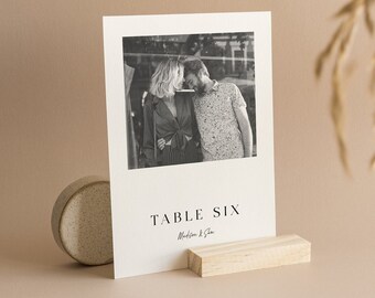 Minimalist Portrait Table Numbers, Modern Wedding Printable (Digital Download)