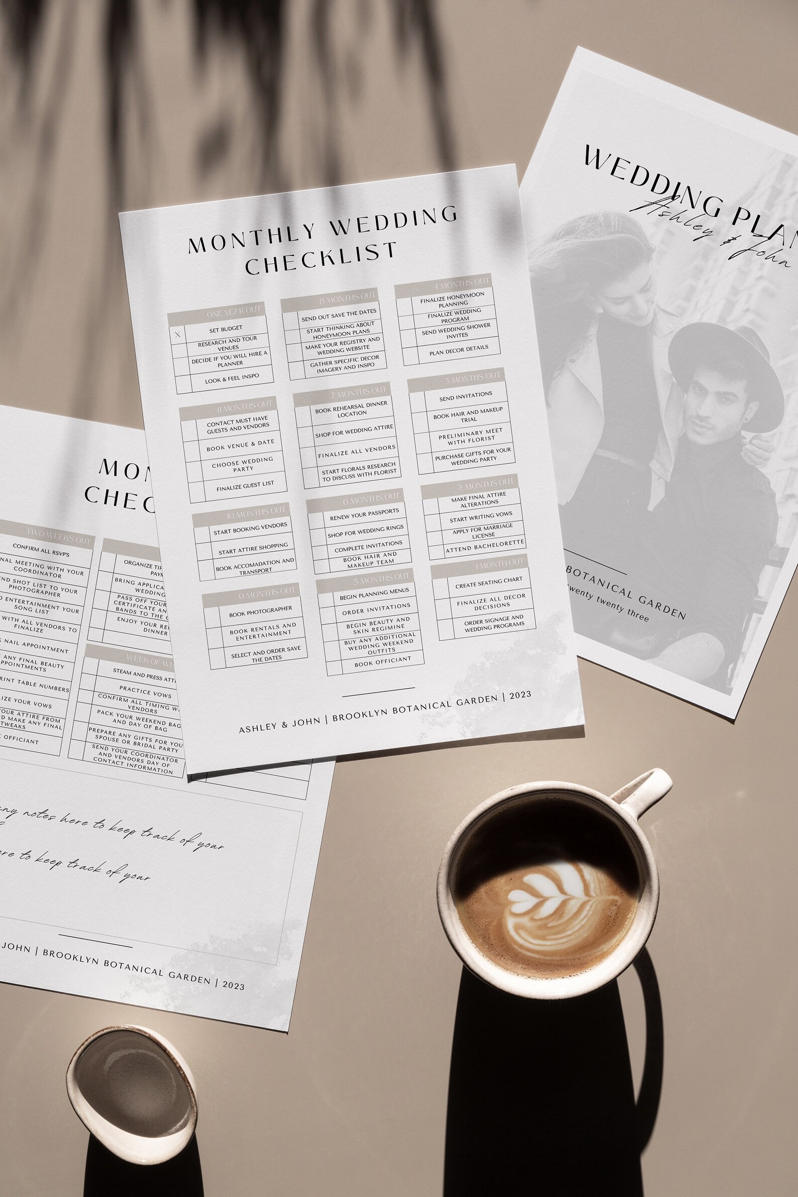 Printable Wedding Checklist Editable Digital Planner Instant Download ...
