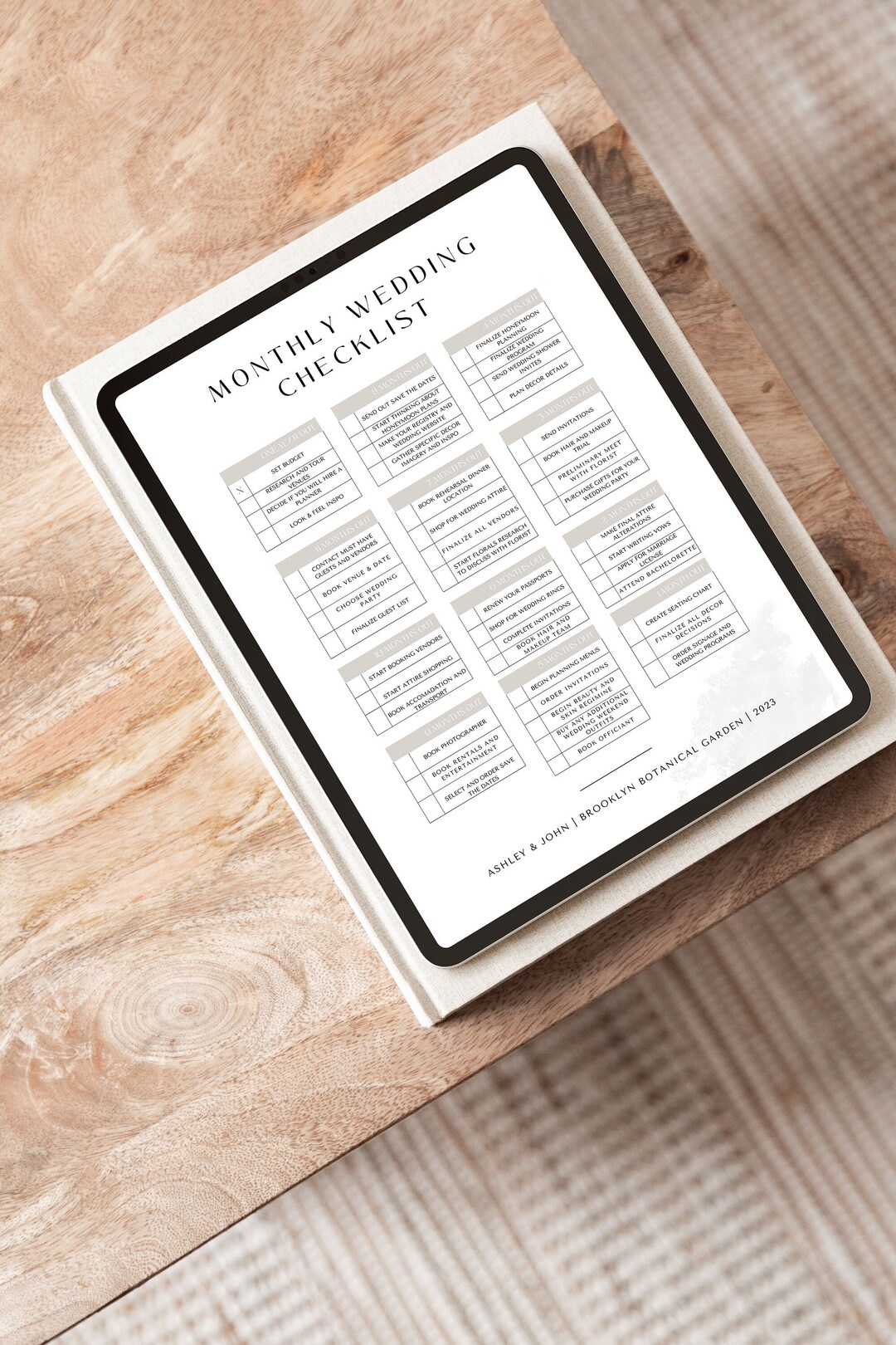 Printable Wedding Checklist Editable Digital Planner Instant Download ...