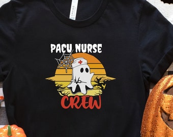 PACU Nurse Halloween Shirt, Halloween Sunrise shirt, Halloween Vintage Shirt, Halloween Work Party, Night Nurse Crew, RN Fall