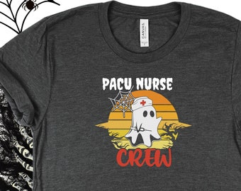 PACU Nurse Halloween Shirt, Halloween Sunrise shirt, Halloween Vintage Shirt, Halloween Work Party, Night Nurse Crew, RN Fall