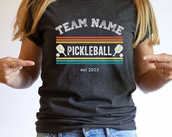 Personalized Pickleball Team T-shirt | Custom Pickleball Shirts | Pickleball Player Gift Ideas | Pickleball Team Shirts