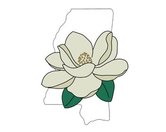 Magnolia Mississippi Wydruk