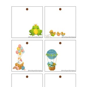 Baby Variety Brown Etiquetas de regalo: Descarga instantánea