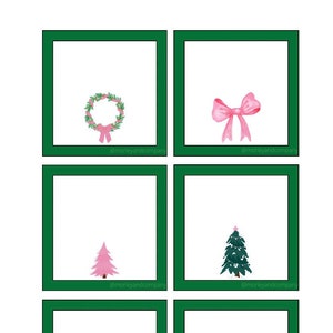 ピンクのクリスマスカード: すぐにダウンロード