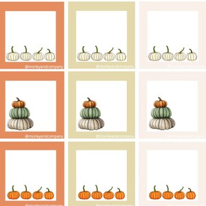 Pumpkins Variety Gift Tags: Instant Download