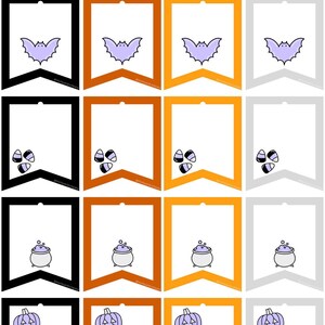 Halloween Purple Variety 2 Gift Tags: Instant Download