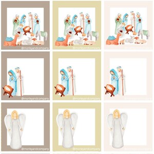 Nativity 1 Variety Gift Tags: Instant Download