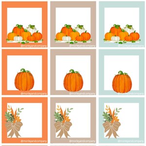 Pumpkins Variety Gift Tags: Instant Download
