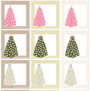 Christmas Trees 1 Variety Gift Tags: Instant Download