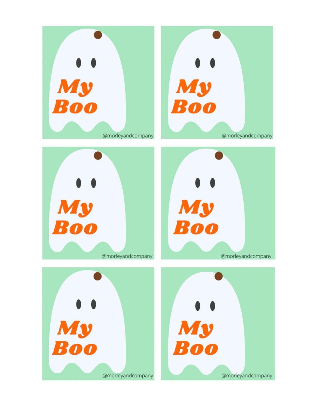 My Boo Tags: Instant Download - Etsy