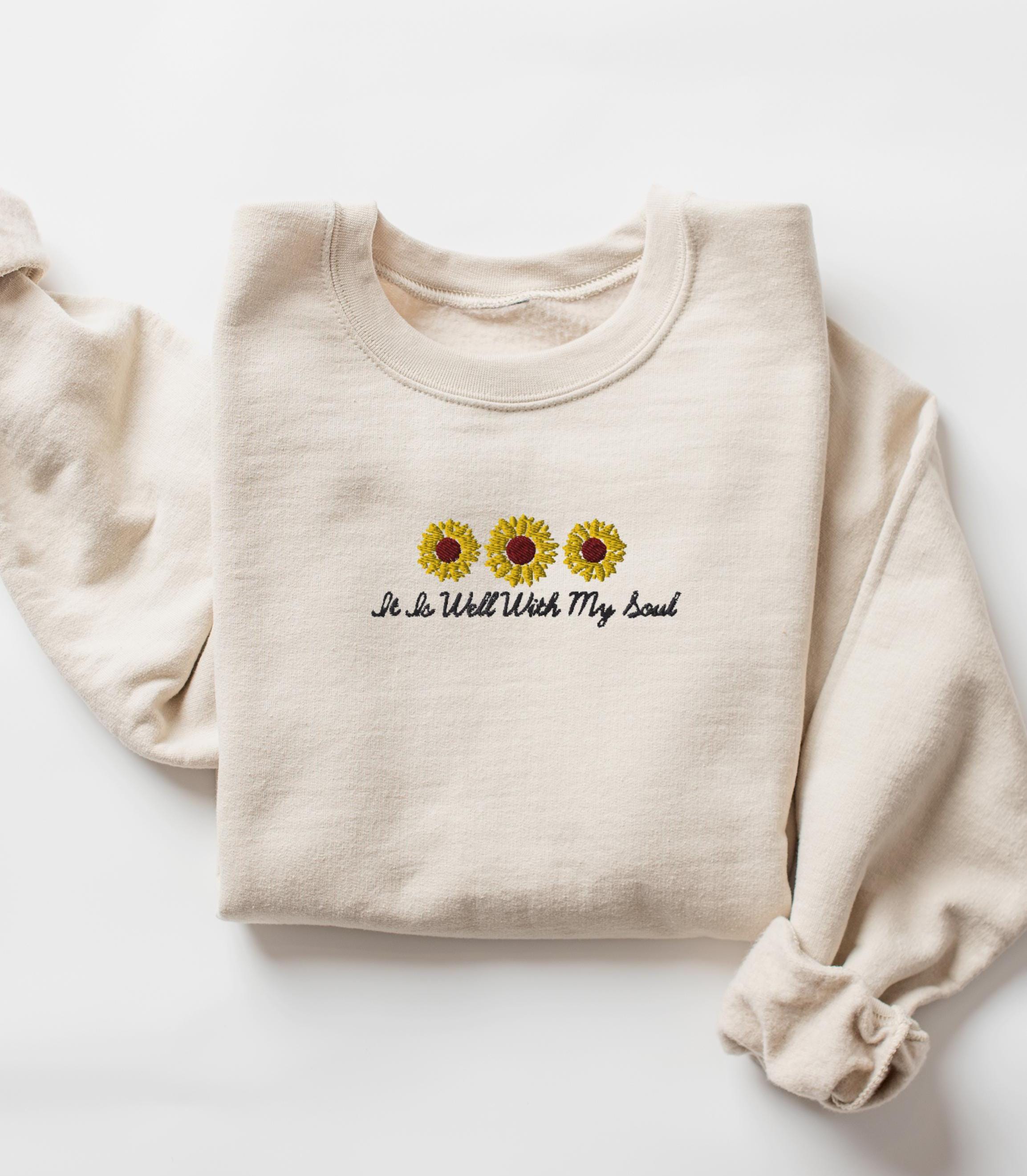 Plus size embroidered sweatshirts new arrivals