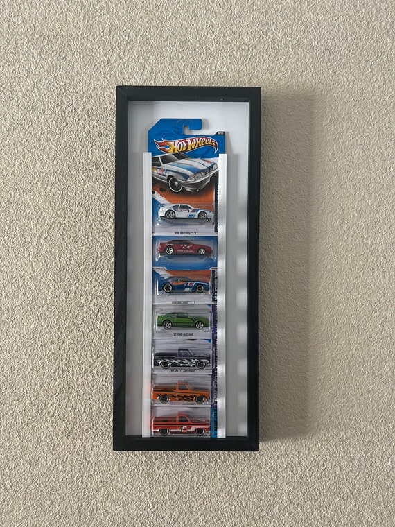 7 Slot Hot Wheels Carded Display Case Wall Frame. Get 3 Free Etsy