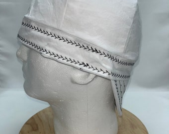 All white welding cap | white hat | kromer | welding hat