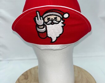 Naughty Santa Embroidered welding cap | welding hat | kromer | holiday hat | made in USA