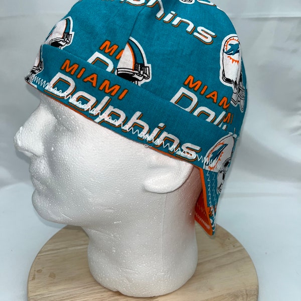 Dolphins Welding Cap | welding hat | Miami sports | welding gear | welding cap | welding hat | made in USA | customize |Miami dolphin