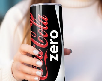 Coca Cola Zero Cup, Coca Cola Tumbler, Soda Tumbler, Coke Tumbler, Coca Cola Lovers Gift, Coke Zero Tumbler