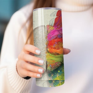 Brain Tumbler, Future Doctor, Medical Student Gift, Coffee Tumbler, Brain Cup, Neurologist Gift,