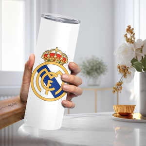 Real Madrid Tumbler, Real Madrid Cup, Real Madrid Soccer Tumbler, Real Madrid Sublimation Tumbler, 20 Oz Sublimation Tumbler,