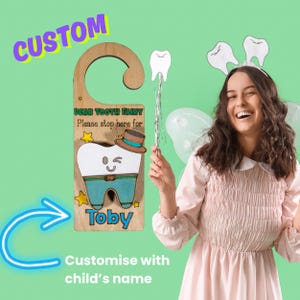 Customised Tooth Fairy Door Hanger