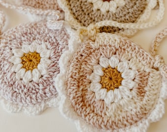 lilah toddler purse | crochet children's play Purse | flower purse, mini purse, toddler purse, birthday gift, spring purse, handmade gift