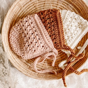 crochet baby + toddler bonnet | birdie bonnet | custom bonnet, handmade bonnet, baby bonnet, newborn bonnet, toddler bonnet, baby gift, baby
