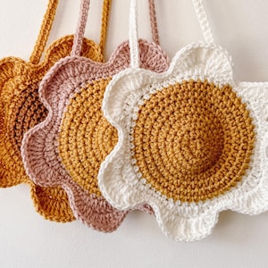 toddler daisy purse | crochet children&#39;s play purse | daisy purse, flower purse, toddler purse, birthday gift, spring purse, easter basket