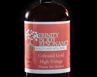 Colloidal Gold 10 µS/ ppm 16 fl oz (500ml)