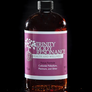 Colloidal Palladium, Platinum, and Silver Focus Formula 10 µS/ppm, 16 fl oz (500ml)