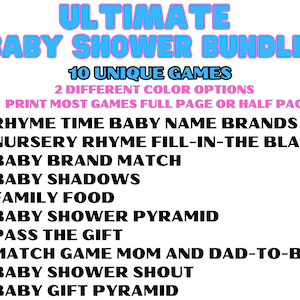Baby Shower Games