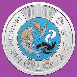 2024 Canada Celebrating Inuit Nunangat COLORED Two Dollar Toonie Coin Mint UNC