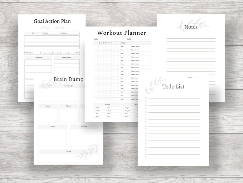 Productivity Planner Printable | Ultimate Life Journal Binder| Daily ...