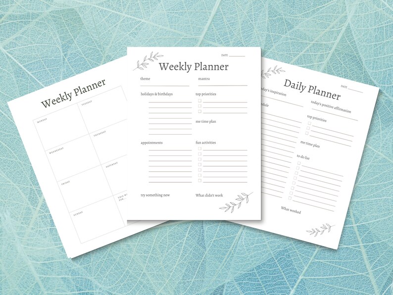 Productivity Planner Printable | Ultimate Life Journal Binder| Daily ...