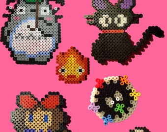 Studio Ghibli Perler Bead Art: Custom Anime Pixel Decor