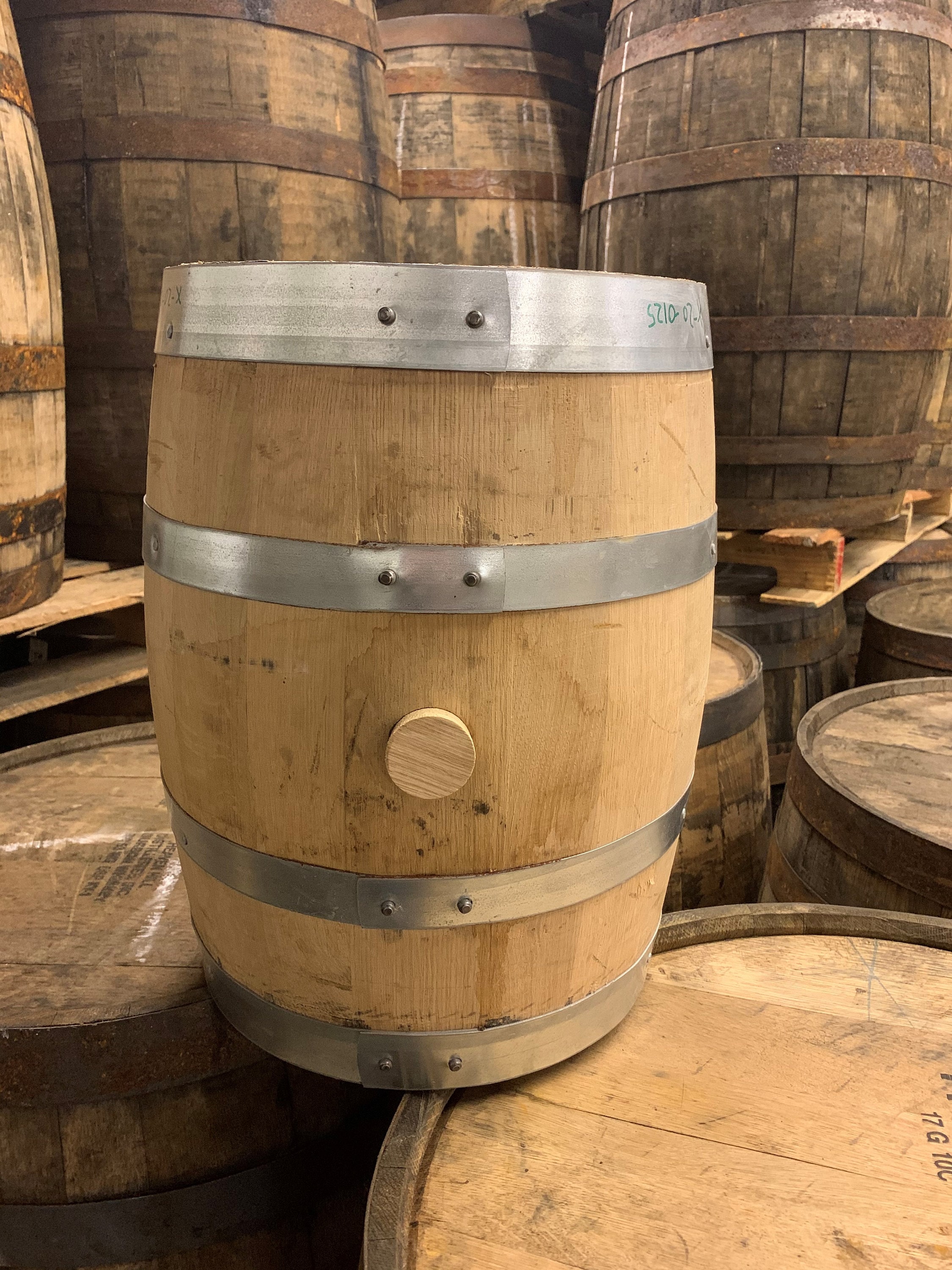 5 Gallon Bourbon or Whiskey Barrel - Freshly Dumped, Refillable Grade
