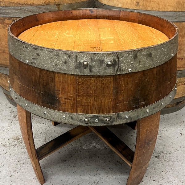Barrel End Table Etsy