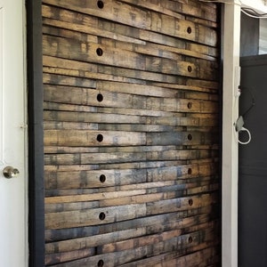 Bourbon Barrel Staves - 5 Square Foot Bundle - Wall Covering and Woodworking Whiskey Barrel Parts
