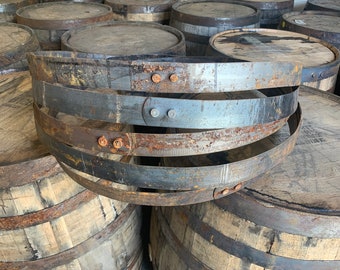 Bourbon Barrel Hoops - Metal Bands - Whiskey Barrel Rings