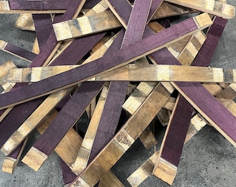 Red Wine Barrel Staves - 25 to 35 Pack - Entire Barrel