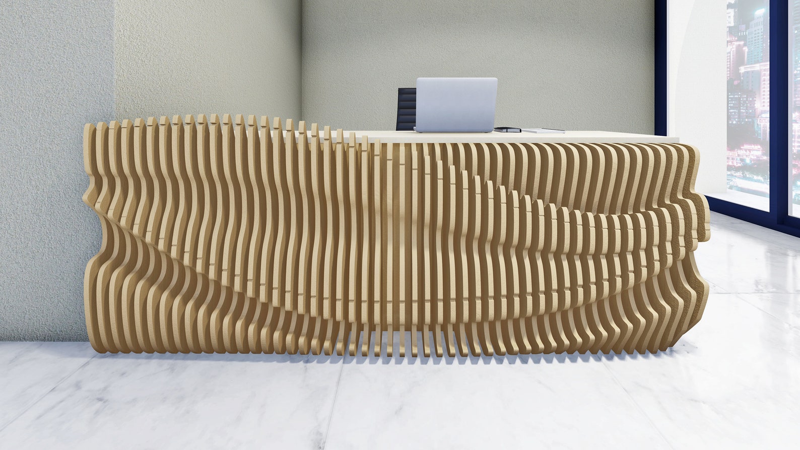 Parametric Interior Office Desk 01 - Digital Files CNC - Etsy