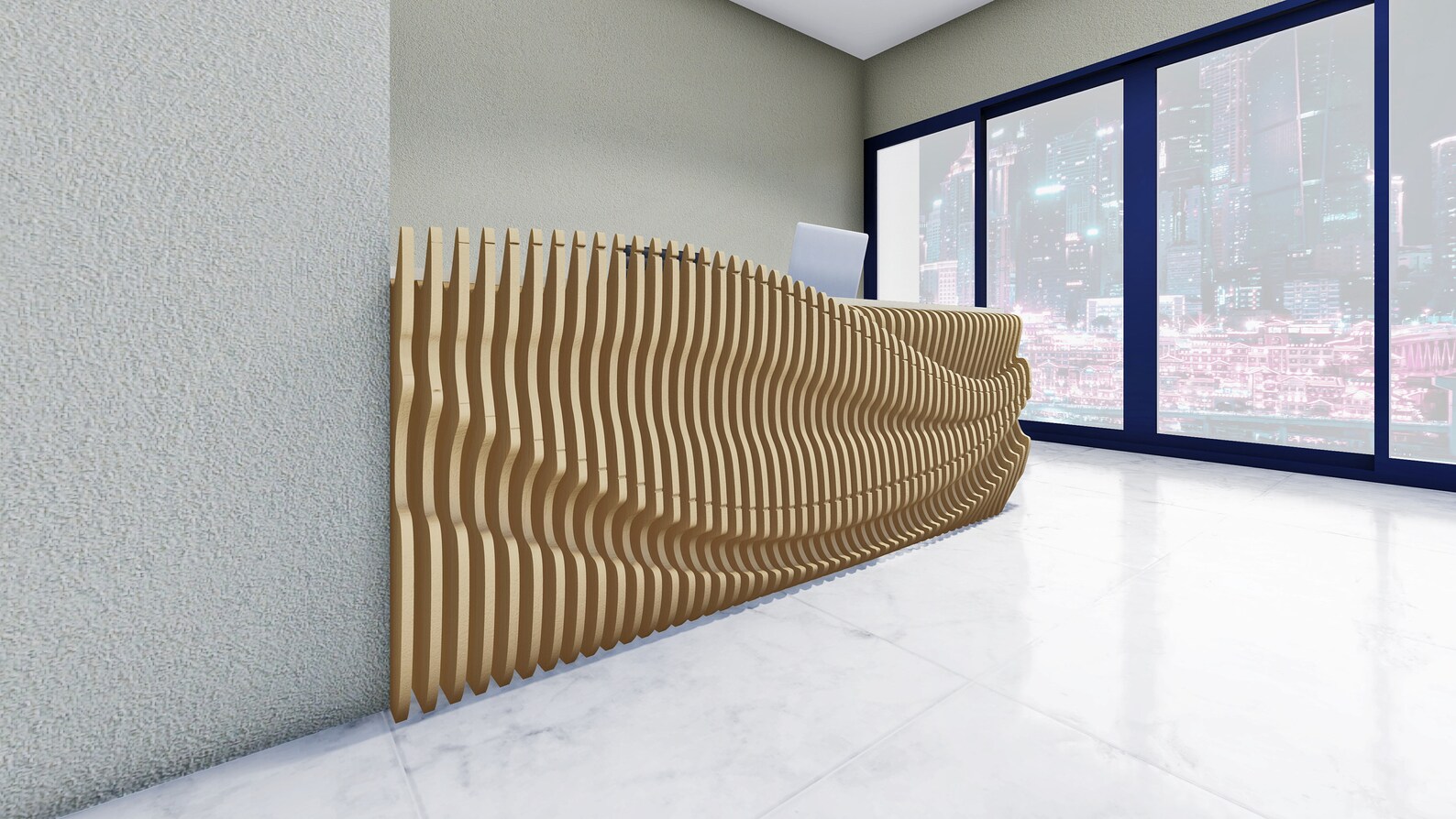 Parametric Interior Office Desk 01 - Digital Files CNC - Etsy