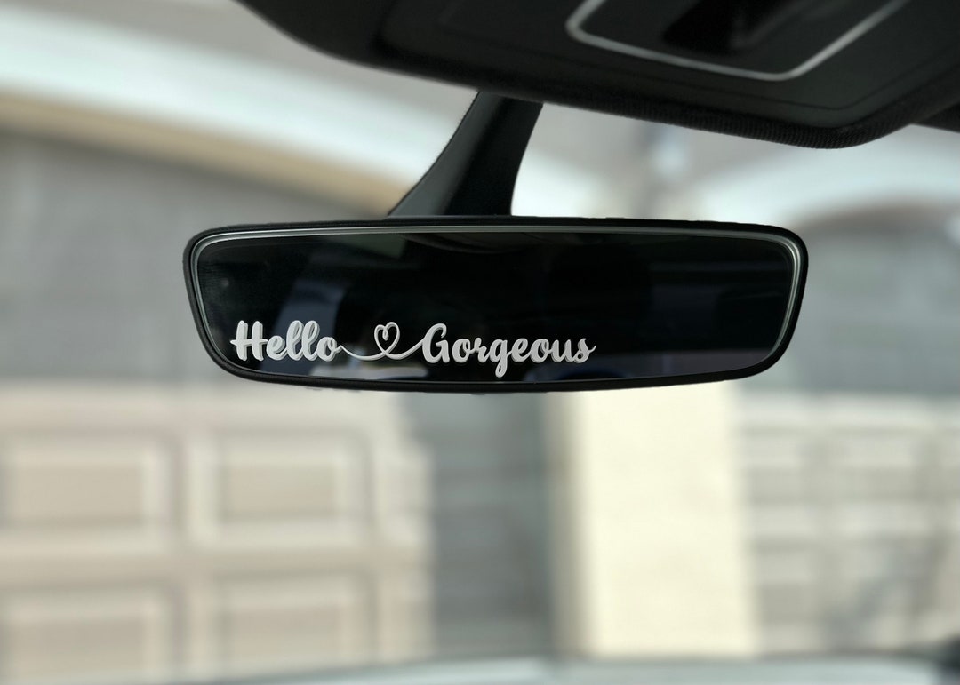Hello Decal, Inspirational Mirror Decal, Positive Decal, Decal