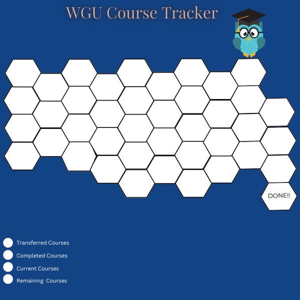 WGU Course Tracker | Digital | Planner