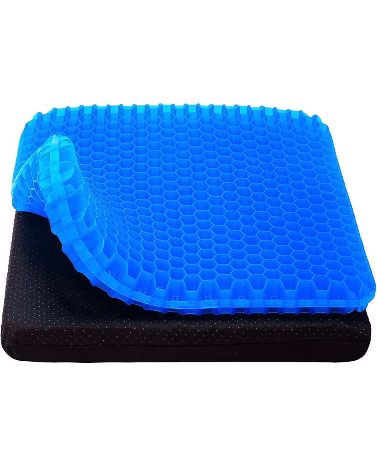 SelectSoma Travel Seat Cushion for Long Sitting – Car and Truck Cooling Gel  Seat Cushion - Office Chair Cushion for Back, Sciatica, Tailbone Pain