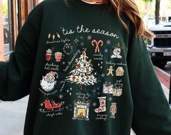 MJGkhiy Natale Felpe Donna Invernale Girocollo Maglia Natalizi Taglie Forti Pullover Tops Morbido Manica Lunga T Shirt Maglione Natalizio Divertenti Curvy Felpe Natalizie Famiglia Sweatshirt